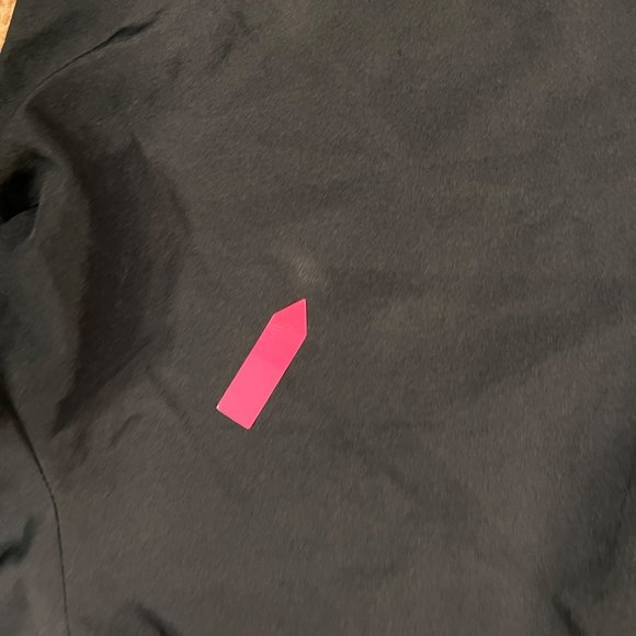 NIKE the athletic dept. Pants Women's Capri 100% Polyester Black/Blue Size Large - Picture 9 of 14